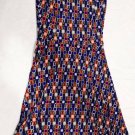 Banana Republic Size XS Geometric Blue, Red-Orange, etc. Sleeveless Dress Banana Republic Size XS Geometric Blue, Red-Orange, etc. Sleeveless Dress