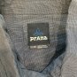 Prana Men&acirc;��s Long Sleeve Button Down Blue Fishing Shirt Size XL
