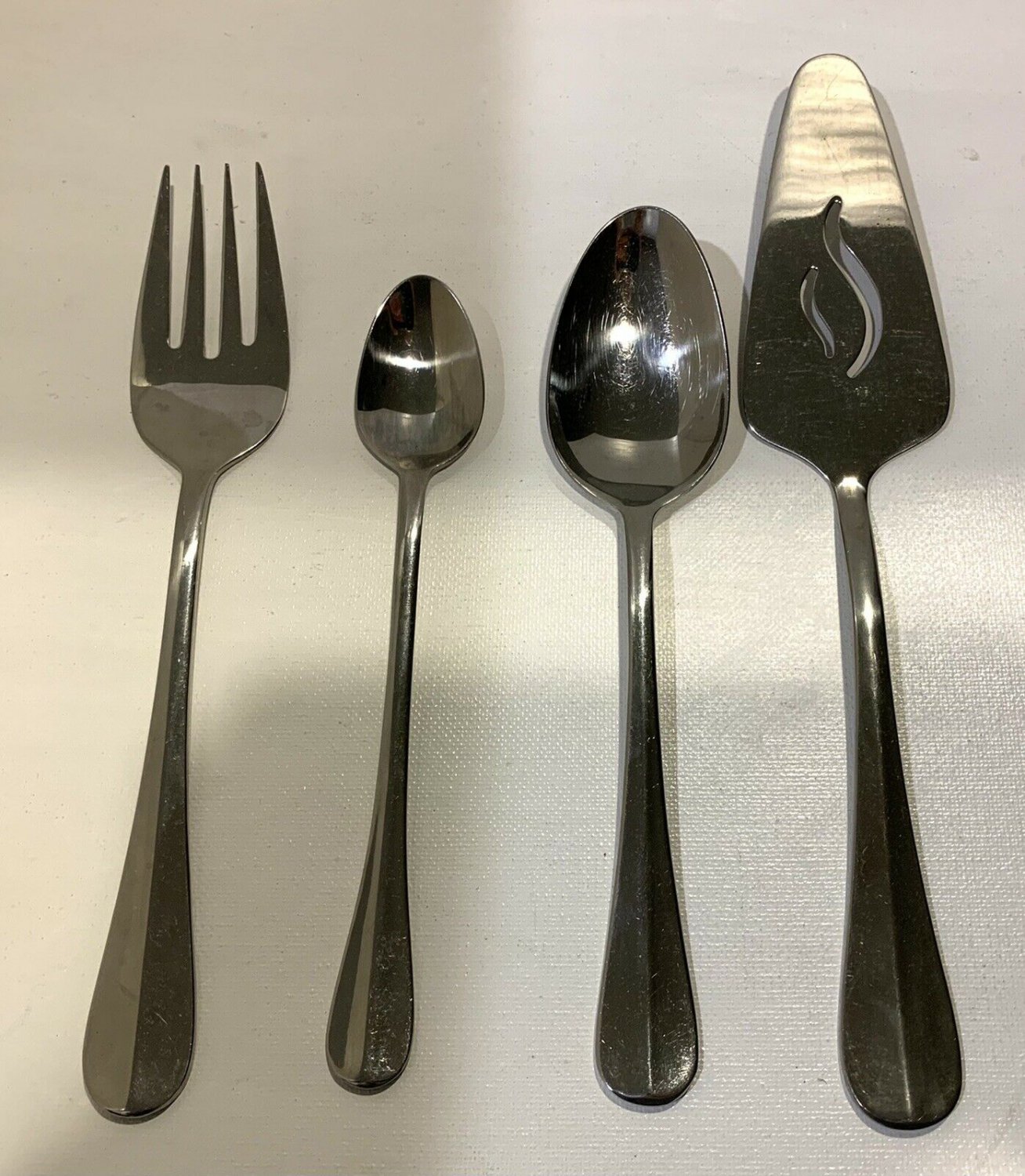 Wallace Stainless Baguette Pie Server, Fork, and Spoons