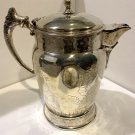 Marmod & Piccard Quadruple Silver Plate Insulated Porcelain Lined Water Pitcher