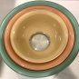 Pyrex Pastel Clear Bottom Nesting Mixing Bowls Set