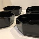 ARCOROC Octime Black Glass Cereal Bowls Set of 4