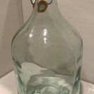 Vintage Italian Glass 1.5 Gallon Glass Bottle with Metal Spigot & Wire Flip Top