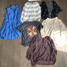Woman’s Lot of 5 Shirts and Blue Dress Size Medium
