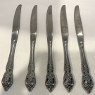 Set of 5 Oneida Silver Renoir-Pembrooke  Modern Hollow Knife (5 Sets Available)