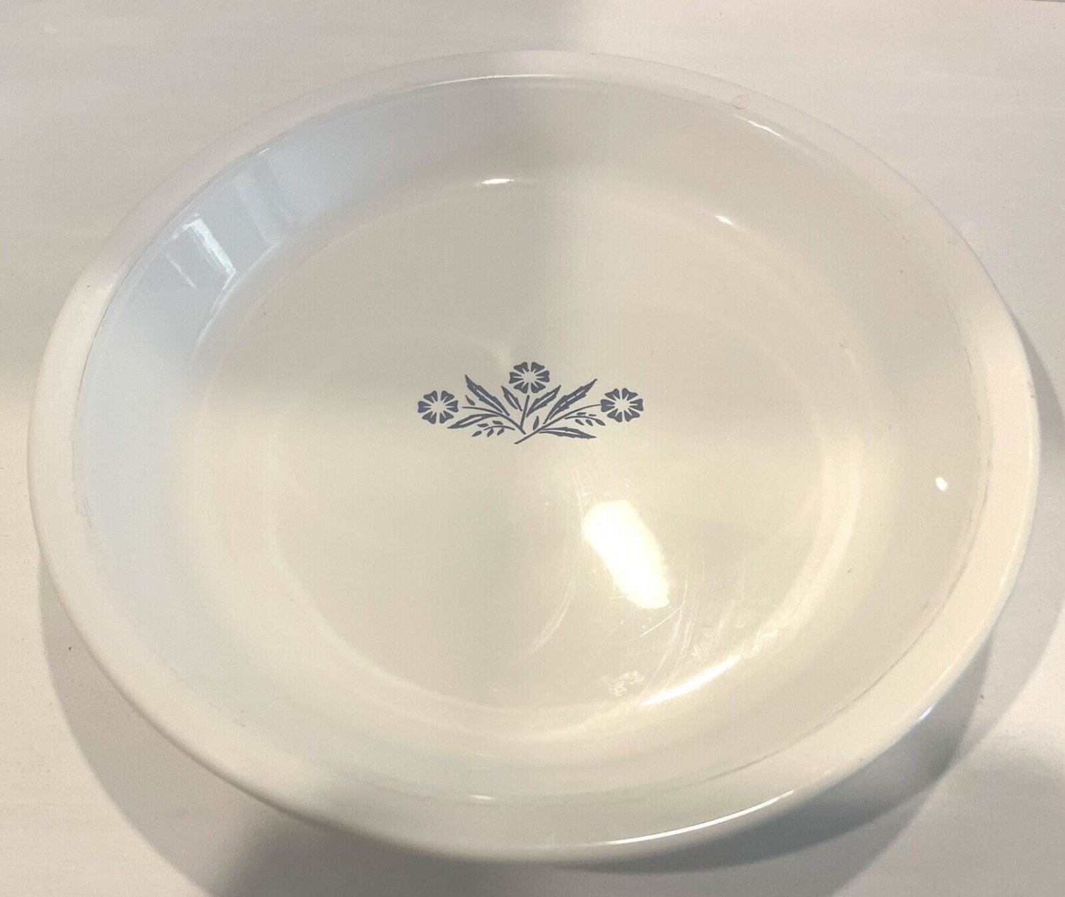 Vintage Corning Ware Pie Plate Pan Dish Bake 9.25 Inch P-309 Blue Cornflower