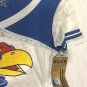 Women’s Kansas University Jayhawks Size Medium White Short Sleeve Shirt - New