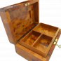 Jewelry box with key, Moroccan handmade Thuya wood box, Rectangular box : 7.87 x 5.11 x 3.34in