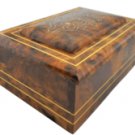 Jewelry box with Mirror Inside, Moroccan handmade Thuya wood box, Rectangular box: 7.16x4.88x3.07in