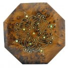 Box for Jewelry and Accessories, Moroccan handmade Thuya wood box, Octagonal box: 6.3x6.3x2.5in