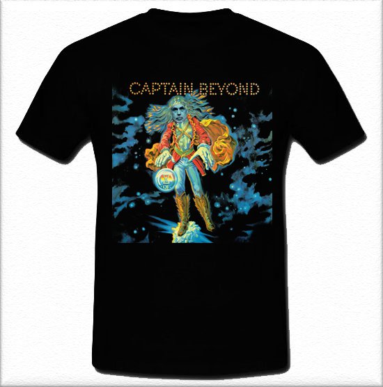 New Captain Beyond Band Rock Retro 70s Black T-Shirt Tee Size S M L  XL 2XL 3XL