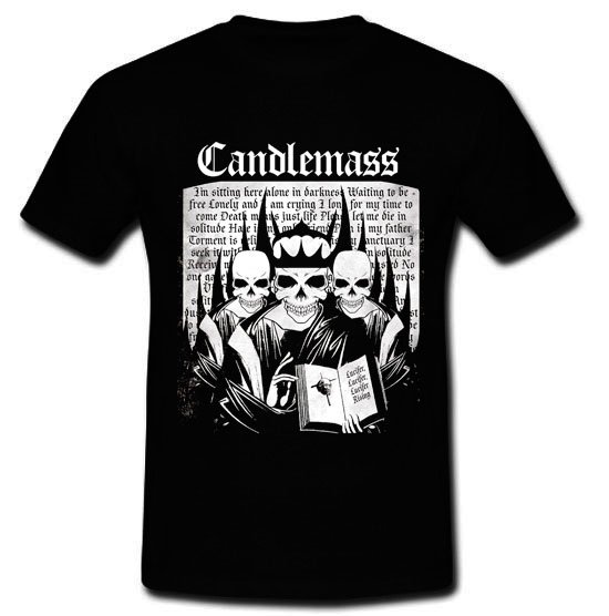Candlemass influential Swedish doom metal band Bathory T-shirt S M L XL 2XL