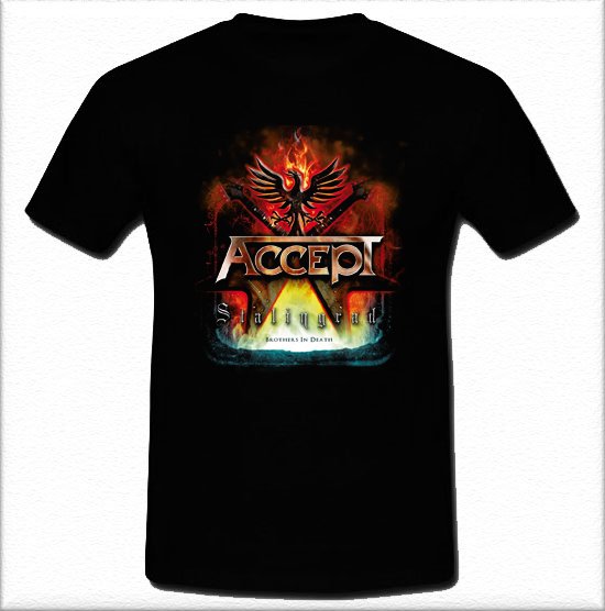 Accept stalingrad Heavy metal Judas Priest sabaton Black T-shirt S M L XL 2XL