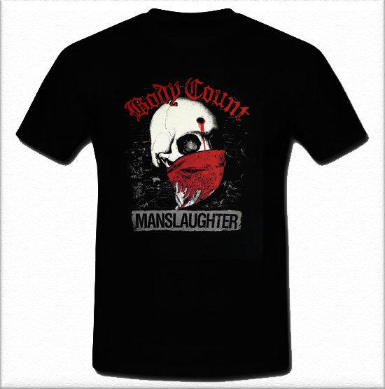 Body Count Manslaughter Rap metal Jamey Jasta Mastodon T-shirt Tee S M L XL 2XL