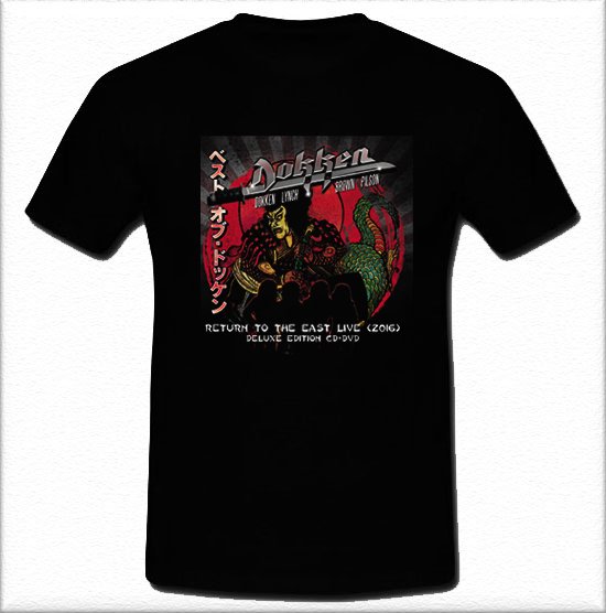dokken return to the east live Metal FRONTIERS RECORDS Black Tee S M L XL 2XL