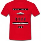 Kraftwerk 3-D The Catalogue Electronic music Red T-shirt Tee S M L XL 2XL