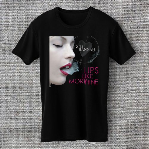 kill hannah lips like morphine Synth-pop Mat Devine Black T-shirt S M L XL 2XL