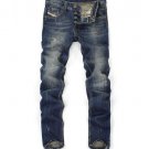 Designer Distressed Ripped Jeans Men Straight Fit Jeans,
