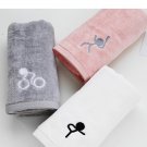 Embroidered Sports Towel, 100% Cotton Towel with Sports Theme-bicycle, Swimming,Yoga. --ST-001