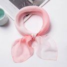 silk scarf, pink and white gradient,Handmade Mulberry Silk Scarf--SS-013