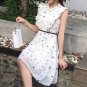 Pretty Girlish Flouncing Collar Stars Tank A-line Dress