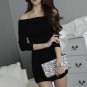 Boat Neck Pleated Cotton Dress