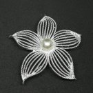 Pearl flower elegant pin brooch gift for her