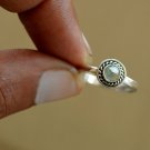 Prehnite Gemstone Ring Simple Handmade Green Prehnite Prehnite stone ring