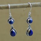 Lapis Lazuli Earrings,925 Sterling Silver,Lapis Blue Stone Earring Dangle Boho Earring women gift