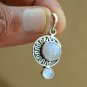 Artisan Moonstone Pendant Sterling Blue Flash Gemstone Moon Stone Pendant