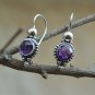 February Birthstone Gemstone 925 Sterling Silver Earring