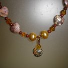 Jasper heart necklace
