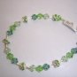 Silver/Crystal Green Bracelet