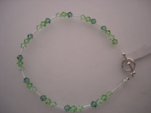 Crystal/Silver green Bracelet