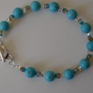 Turquoise bead Gemstone bracelet