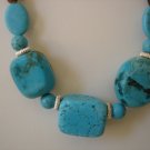 Turquoise/brown Agate Gemstone Necklace
