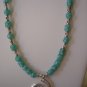 Jade/Silver colored Necklace