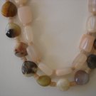 Jasper and Quartz Double stranded Gemstone Necklace