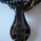 Twisted 3-chain earth-toned Necklace