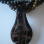 Twisted 3-chain earth-toned Necklace