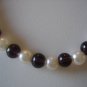 Amethyst/Pearl Necklace