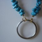 Turquoise chip Lariat