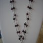 Amethyst/silver Double stranded Necklace