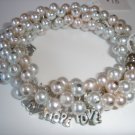 Hope/Love/Joy Pearl Bracelet