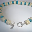 Turquoise/Wood Bracelet