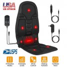 Back Massager Cushion Electric Massage Car Seat Cushion Chair Pad w/ Heating