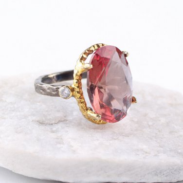 Oval Zultanite Ring, Women 925 Silver Zultanite Ring, Handmade Woman Ring