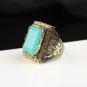 Man Paraiba Tourmaline Ring, Mens 925 Silver Handmade Ring, 925 Silver Man Ring