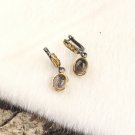 Women Earlobe Handmade Silver Rutilated Quartz Earring, Gemstone Earring