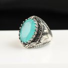Oval Paraiba Tourmaline Ring, Mens 925 Silver Handmade Ring, 925 Silver Man Ring